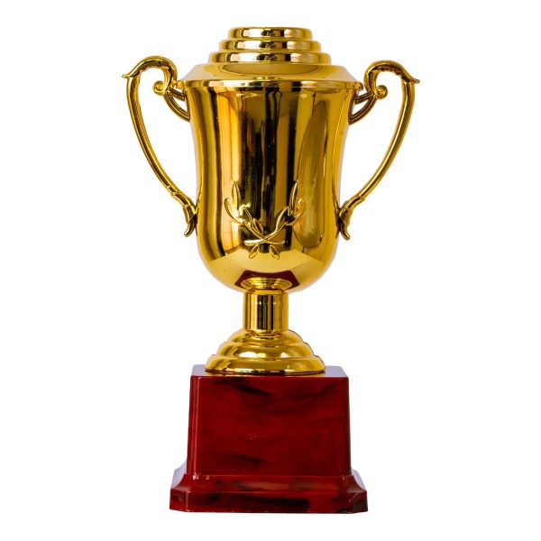 Plastic Trophy, Gold, Small, 18cm