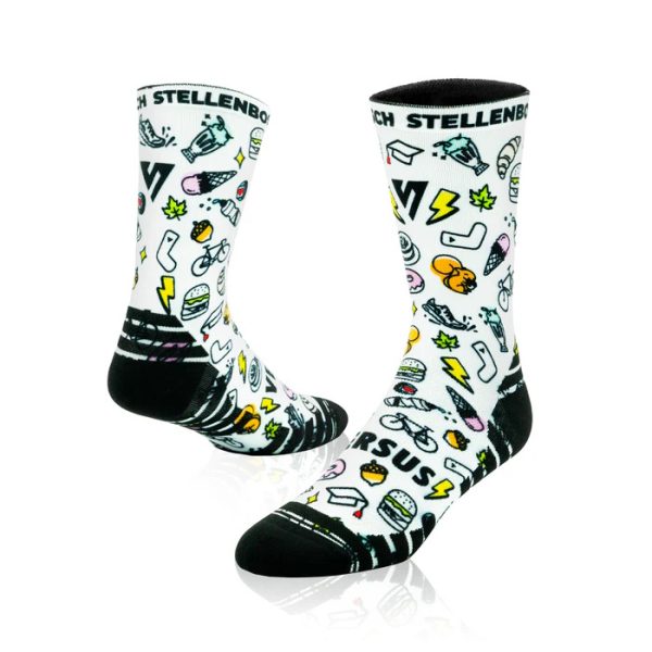 Versus Stellenbosch Doodles Active Crew Socks