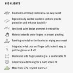 Adidas Essential Training Gym Glove - White Logo - Image 2