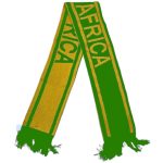 South Africa Double Sided Green & Gold Scarf