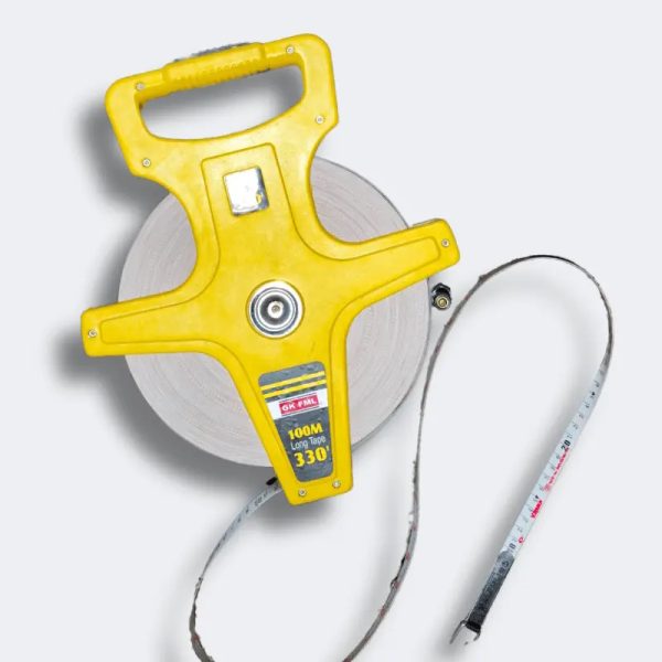 Open Reel 100m Fibreglass Measuring Tape