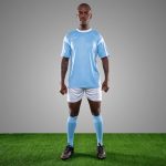 Premier Liga Adult Soccer Combo Set - Sky/White