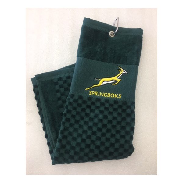 Velour Springbok Golf Towel
